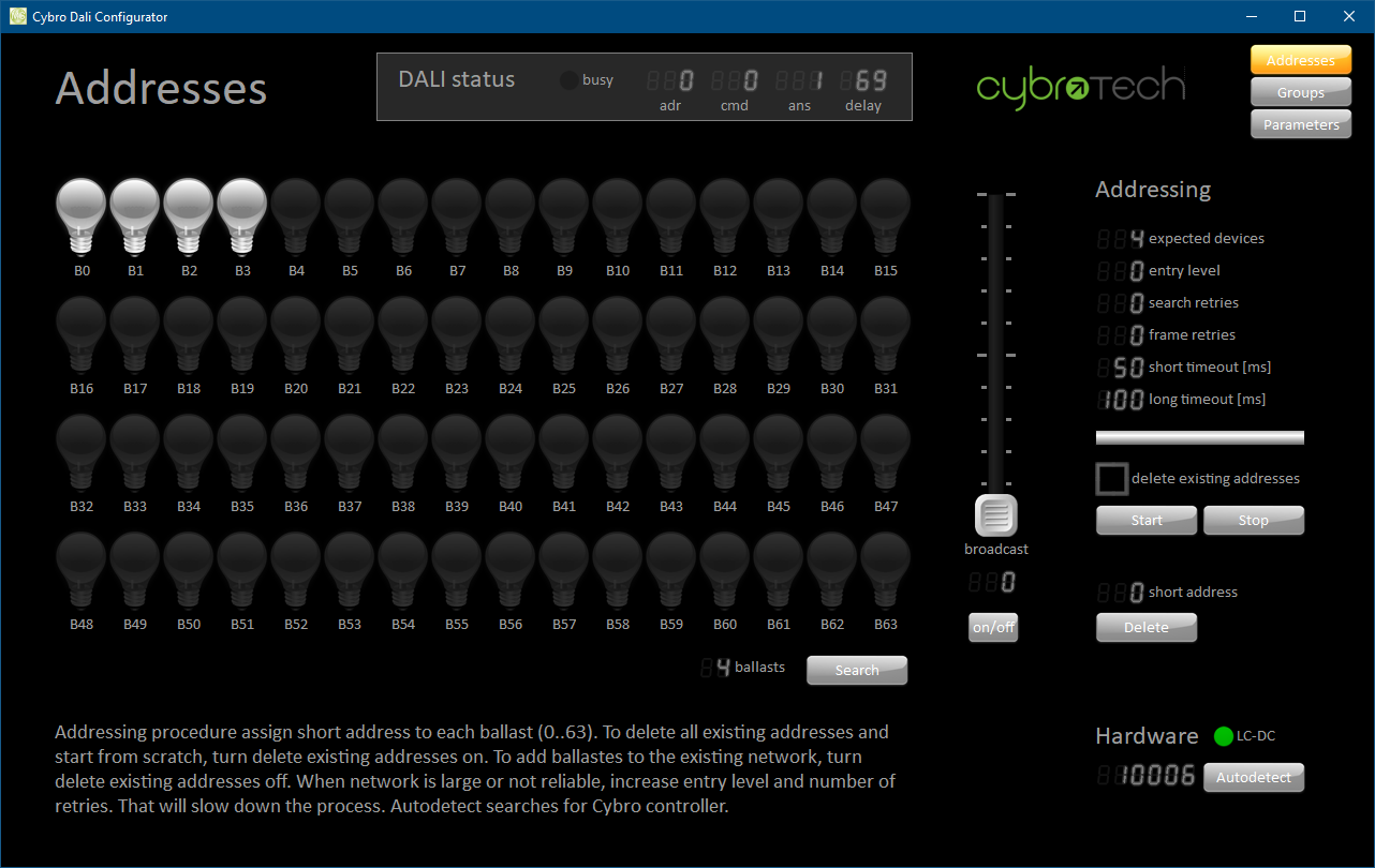 CYBROTECH CybroDaliConfigurator-v1.2 Программы